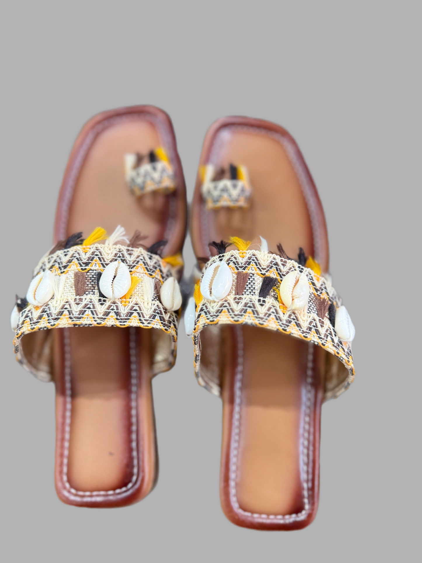 Boho shell flats