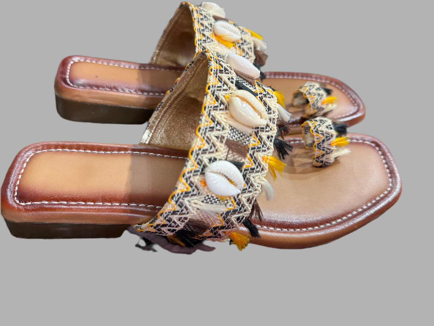 Boho shell flats
