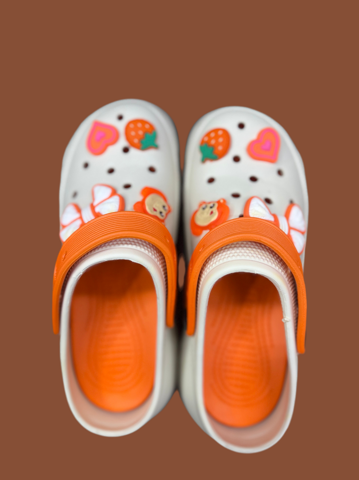 Cute Orange Strap crocs