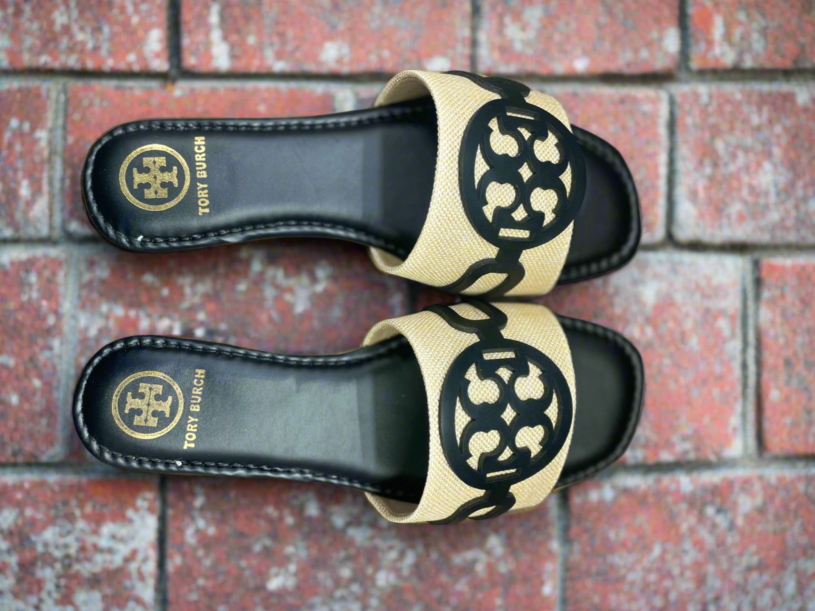 Luxury Comfort Slides with Iconic Tory Burch Logo