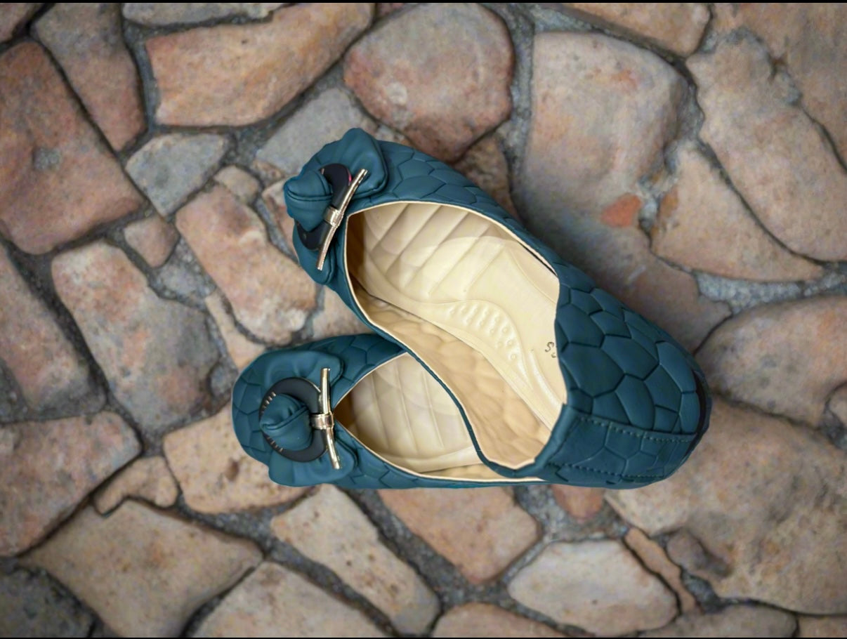 Ocean Bloom Comfort Flats