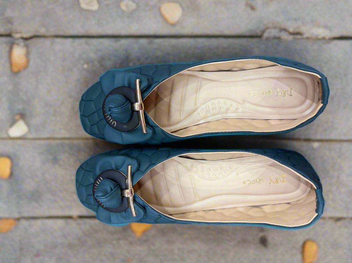 Ocean Bloom Comfort Flats