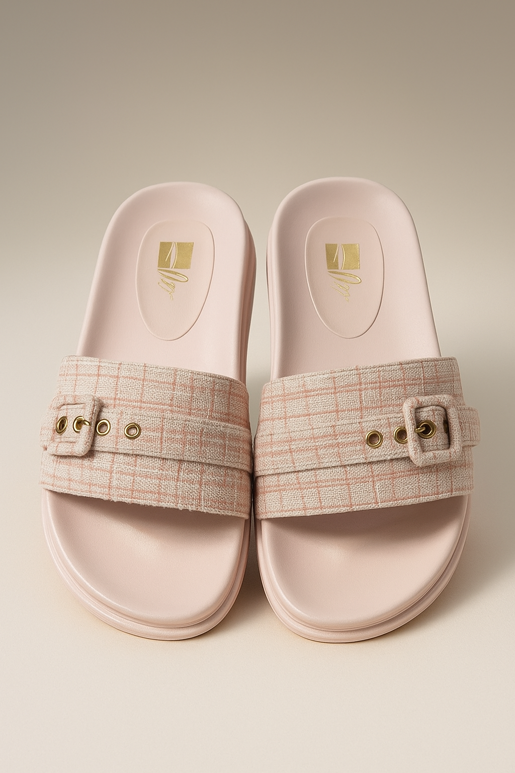 Chic Buckle Slide Sandals