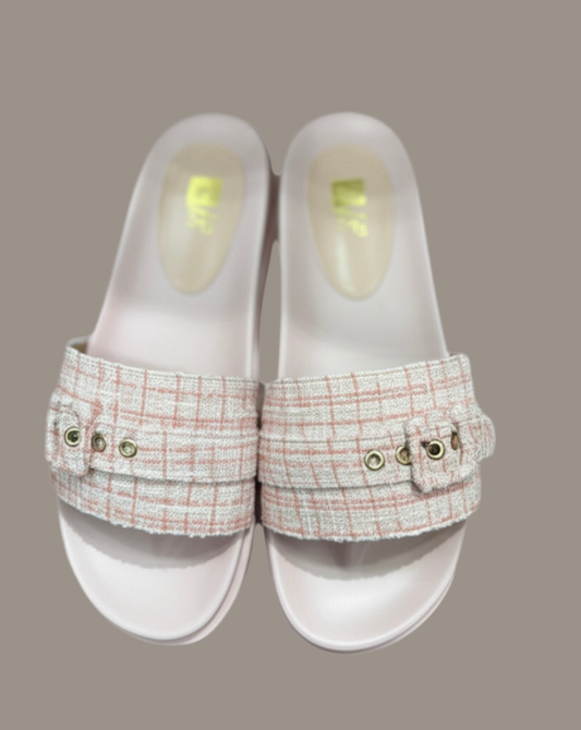 Chic Buckle Slide Sandals