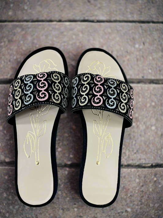 Designer Floral Motif Slides