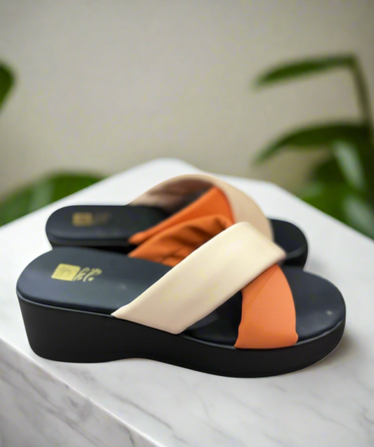 Orange & Cream Cross Slides