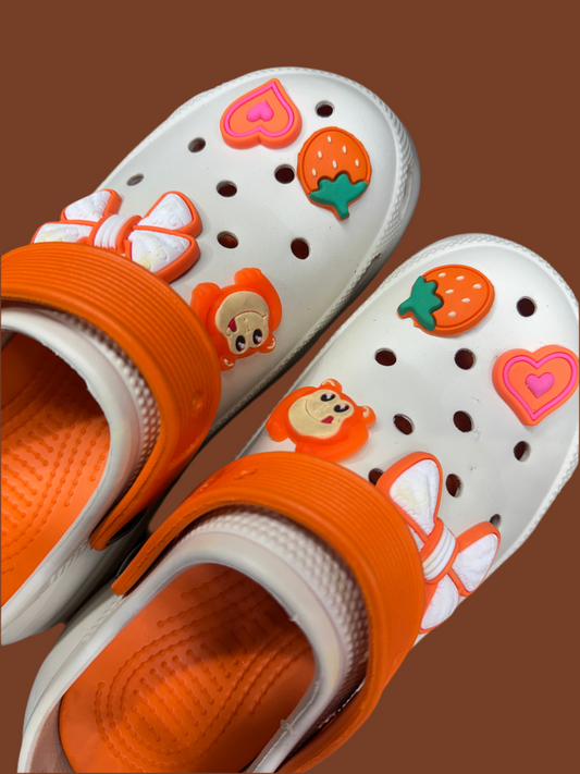 Cute Orange Strap crocs