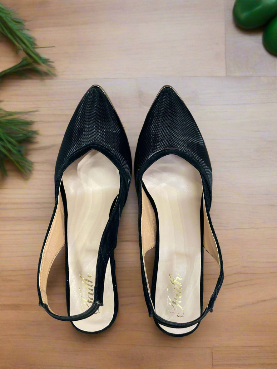 Trendy Black Block Party Heels