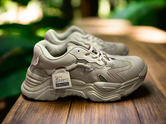 Premium Chunky Sneakers – Beige Casual Sports Shoes