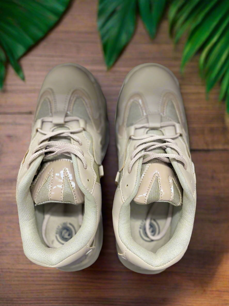 Premium Chunky Sneakers – Beige Casual Sports Shoes