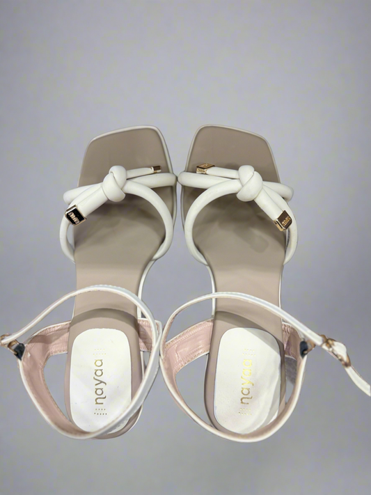Comfy Cream Block Heel Sandals