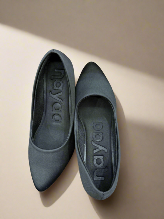 Women's Classic Black Low Block Heel