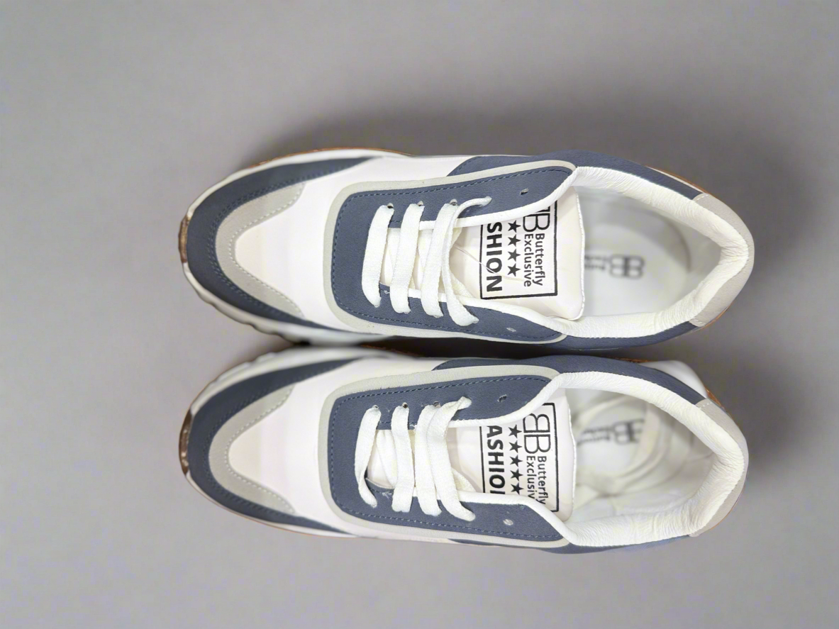 Stylish Dual-Tone Casual Sneakers