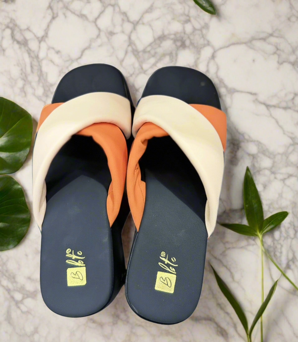 Orange & Cream Cross Slides