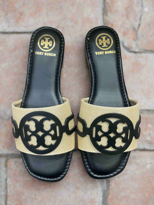 Luxury Comfort Slides with Iconic Tory Burch Logo
