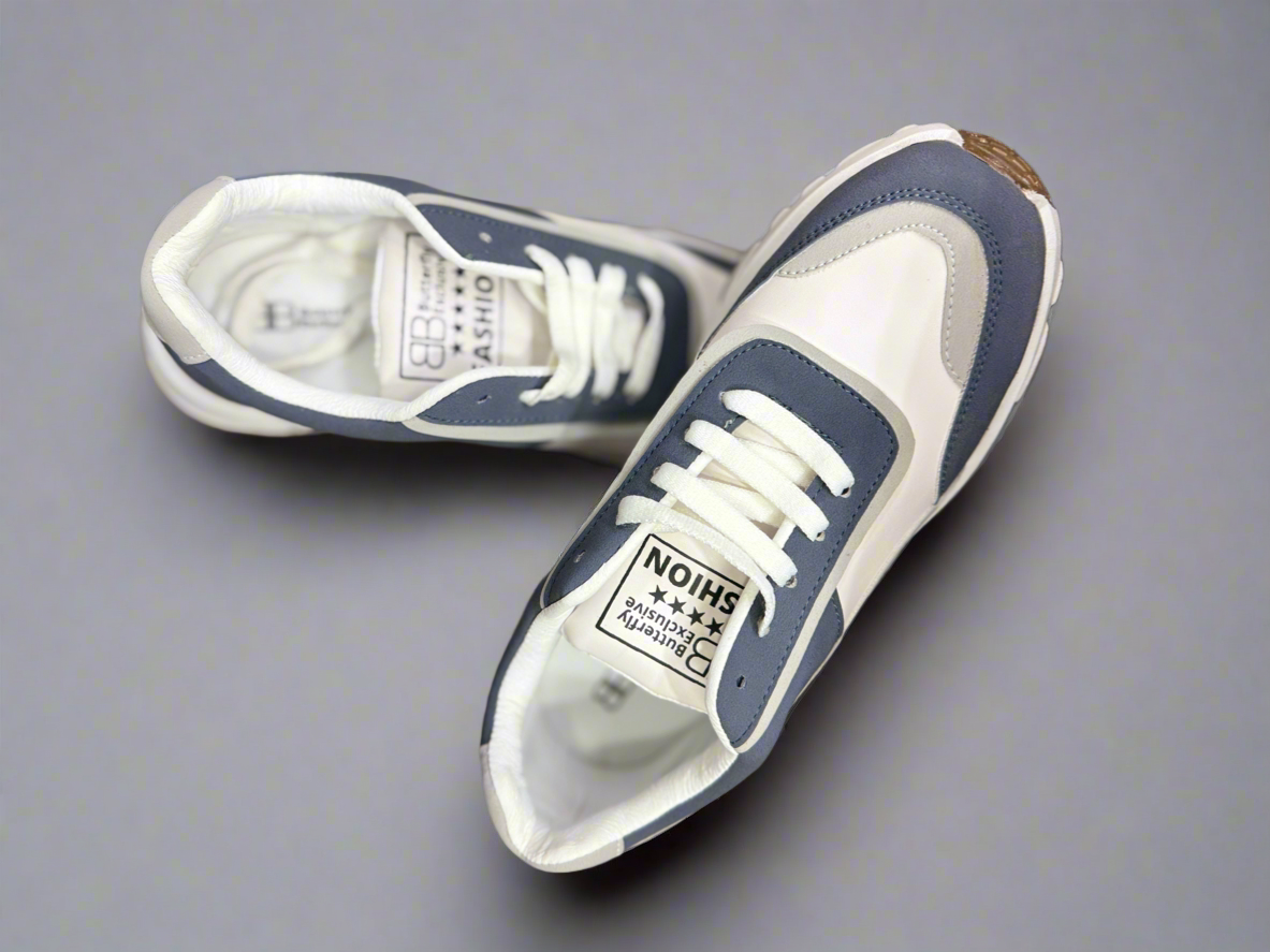 Stylish Dual-Tone Casual Sneakers