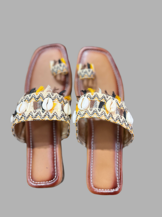 Boho shell flats