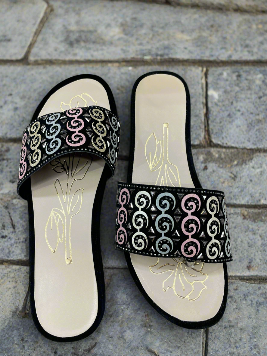 Designer Floral Motif Slides