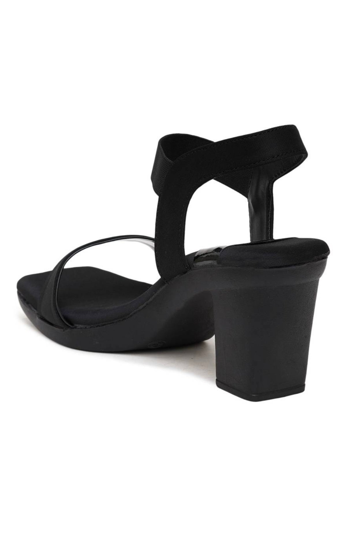 Elegant Black Block Heel Sandals
