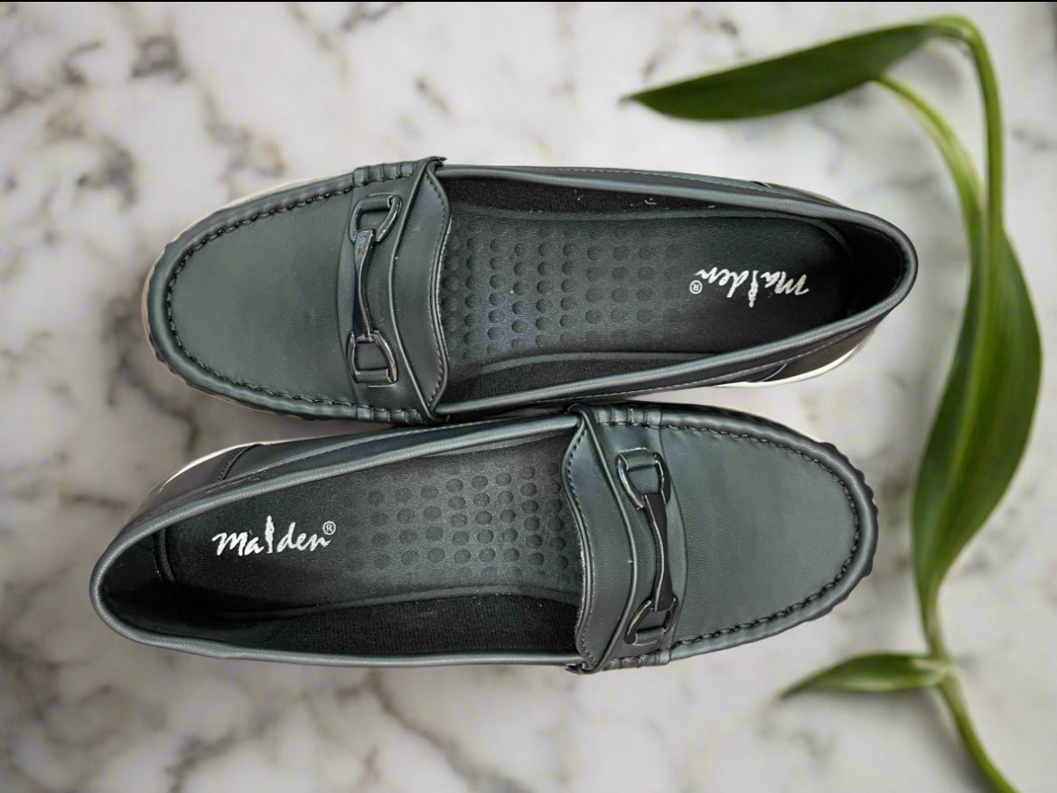 Classic Charcoal Loafers