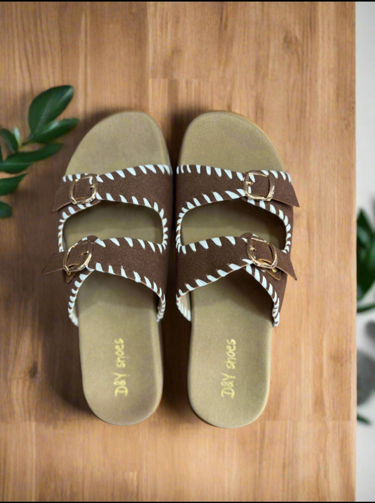 ComfortCraft Buckled Slip-On Sandals