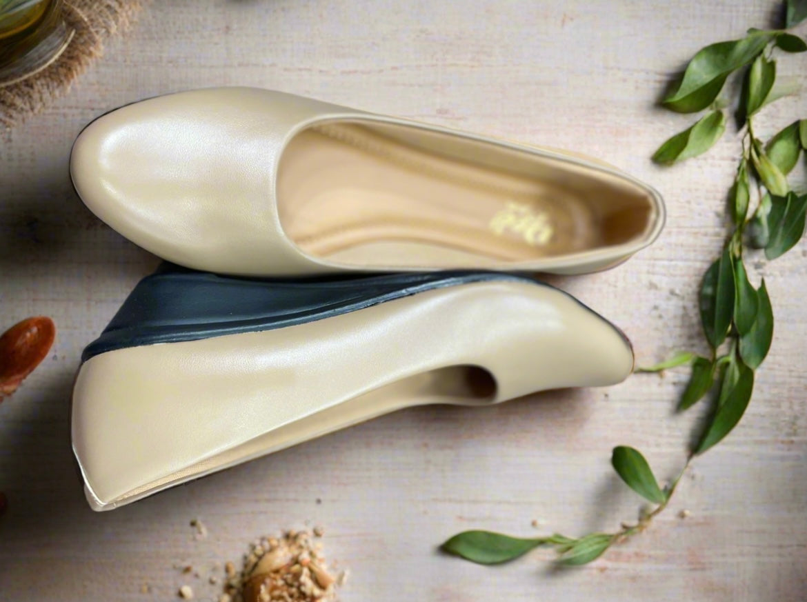 Classic  Ballet Flats with Unique Sculpted Heel
